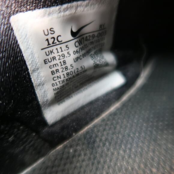 Nike Shoes Kids Toddler 12C Flex Sneaker Slip On Running Play Active Black White - Picture 11 of 11